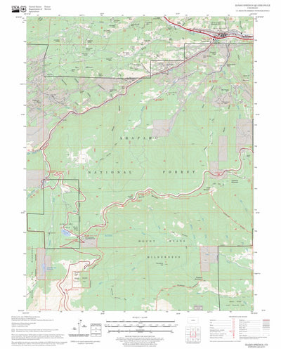US Forest Service - Topo Idaho Springs, CO FSTopo Legacy digital map