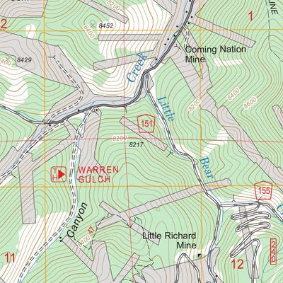 US Forest Service - Topo Idaho Springs, CO FSTopo Legacy digital map