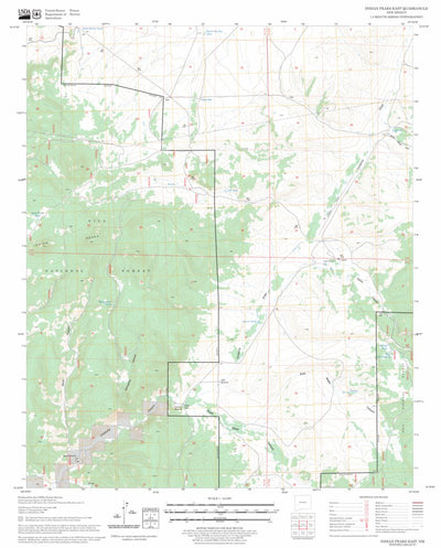 US Forest Service - Topo Indian Peaks East, NM FSTopo Legacy digital map