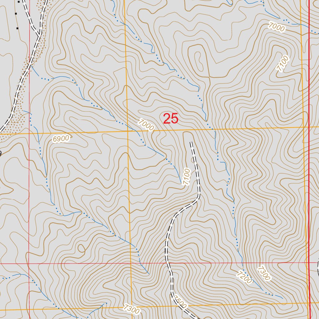 Indian Spring Canyon, NM FSTopo Legacy Map by US Forest Service - Topo ...