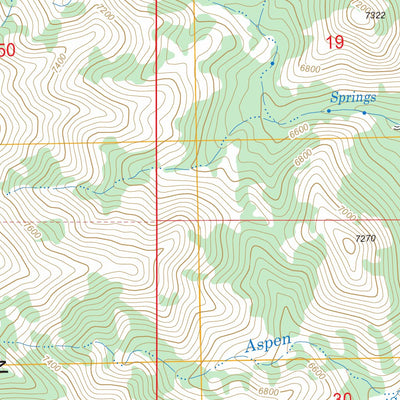 US Forest Service - Topo Indian Springs, UT FSTopo Legacy digital map