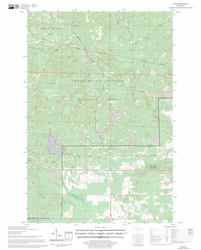 US Forest Service - Topo Ino, WI FSTopo Legacy digital map