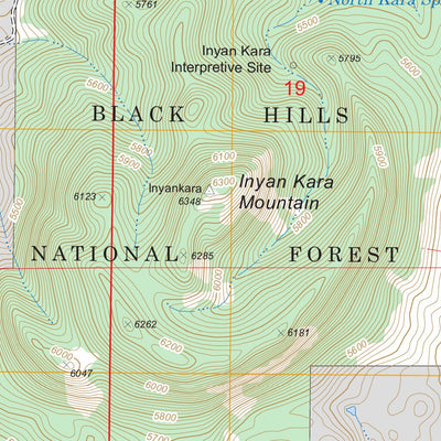 US Forest Service - Topo Inyan Kara Mountain, WY FSTopo Legacy digital map