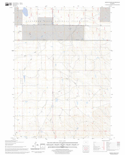 US Forest Service - Topo Ireton Draw, WY FSTopo Legacy digital map