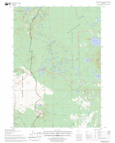 US Forest Service - Topo Irish Mountain, OR FSTopo Legacy digital map
