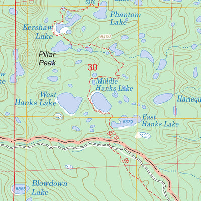 US Forest Service - Topo Irish Mountain, OR FSTopo Legacy digital map