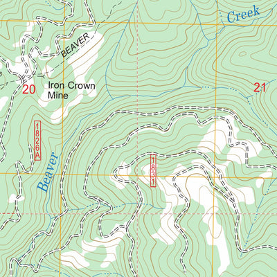 US Forest Service - Topo Iron Mountain, ID FSTopo Legacy digital map