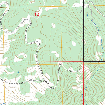 US Forest Service - Topo Isham Creek, OR FSTopo Legacy digital map