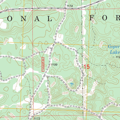 US Forest Service - Topo Island Lake, MI FSTopo Legacy digital map