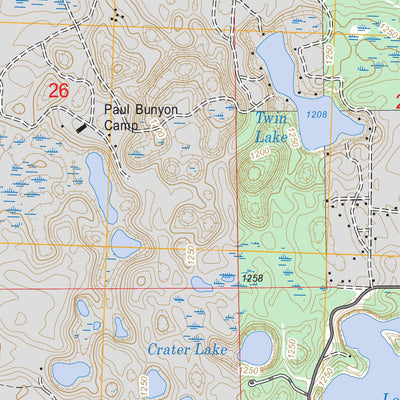 US Forest Service - Topo Island Lake, MI FSTopo Legacy digital map