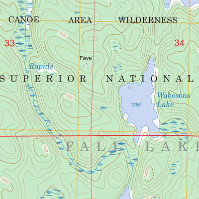 US Forest Service - Topo Jackfish Lake, MN FSTopo Legacy digital map