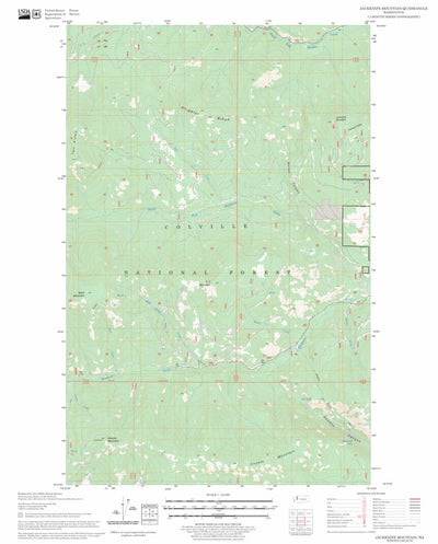 US Forest Service - Topo Jackknife Mountain, WA FSTopo Legacy digital map