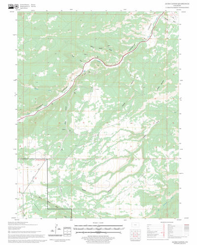 US Forest Service - Topo Jacks Canyon, CO FSTopo Legacy digital map