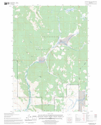 US Forest Service - Topo Jackson Hill, MT FSTopo Legacy digital map