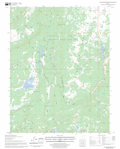 US Forest Service - Topo Jacobs Reservoir, UT FSTopo Legacy digital map