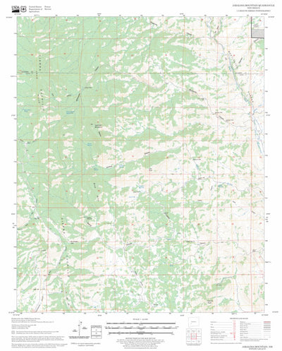 US Forest Service - Topo Jaralosa Mountain, NM FSTopo Legacy digital map
