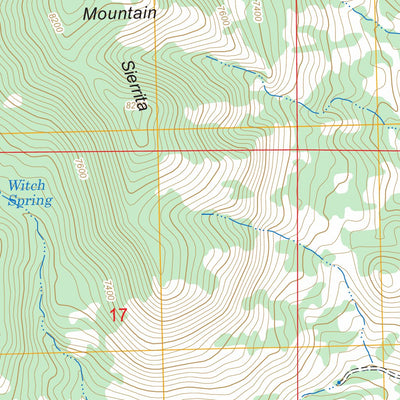 US Forest Service - Topo Jaralosa Mountain, NM FSTopo Legacy digital map