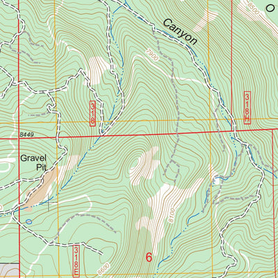 US Forest Service - Topo Jarosa, NM FSTopo Legacy digital map