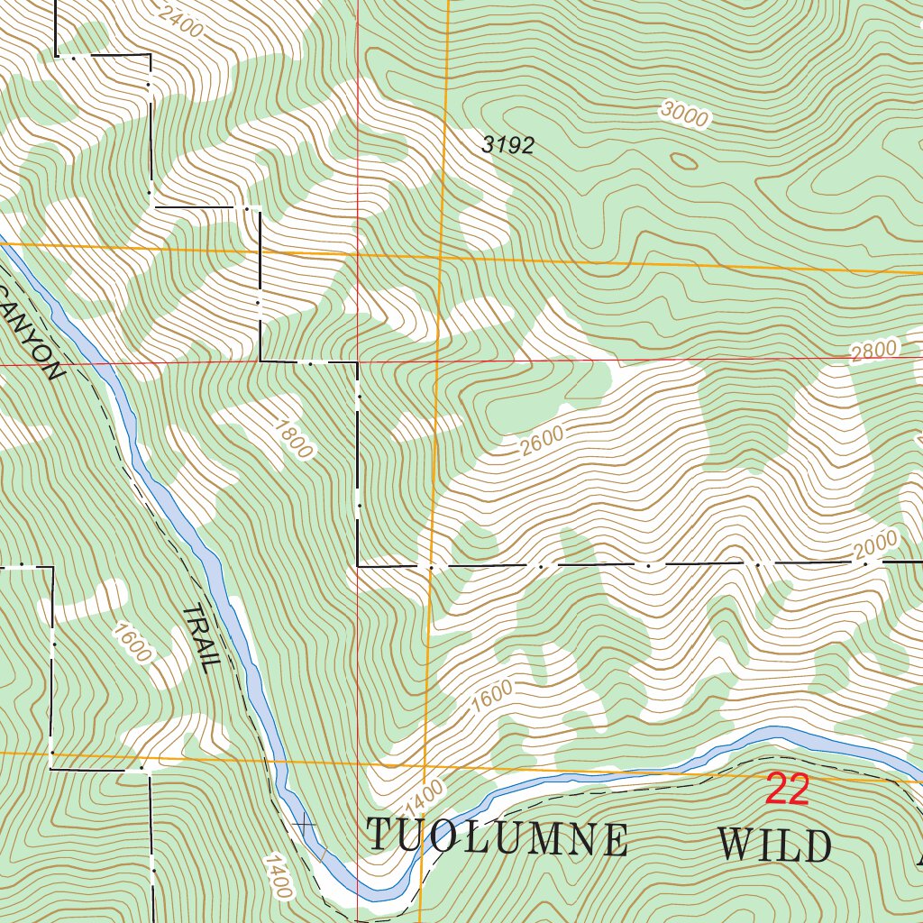 Jawbone Ridge, CA FSTopo Legacy Map by US Forest Service - Topo ...
