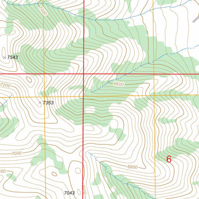 US Forest Service - Topo Jeff Cabin Creek, ID FSTopo Legacy digital map