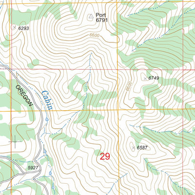 US Forest Service - Topo Jeff Cabin Creek, ID FSTopo Legacy digital map