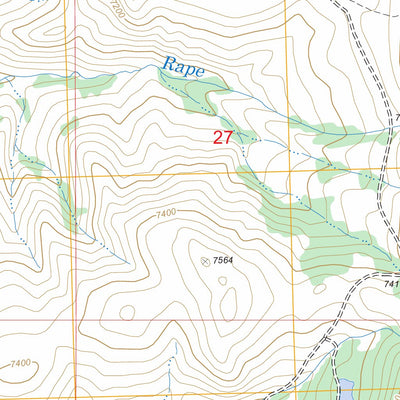 US Forest Service - Topo Jeff Davis Peak, MT FSTopo Legacy digital map