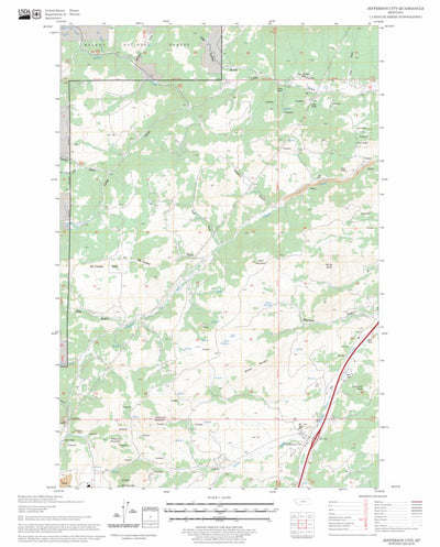 US Forest Service - Topo Jefferson City, MT FSTopo Legacy digital map