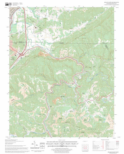 US Forest Service - Topo Jellico East, TN - KY FSTopo Legacy digital map