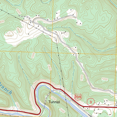 US Forest Service - Topo Jellico East, TN - KY FSTopo Legacy digital map
