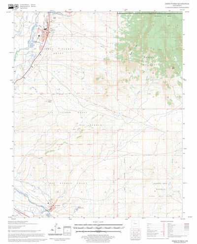 US Forest Service - Topo Jemez Pueblo, NM FSTopo Legacy digital map