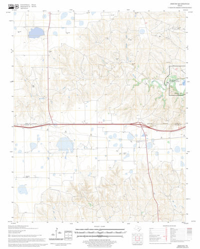 US Forest Service - Topo Jericho, TX FSTopo Legacy digital map