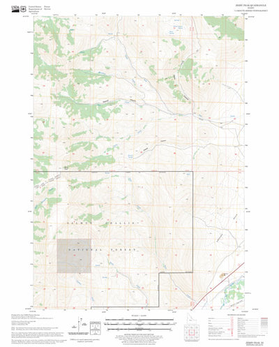 US Forest Service - Topo Jerry Peak, ID FSTopo Legacy digital map
