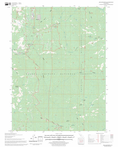 US Forest Service - Topo Jim Jam Ridge, CA FSTopo Legacy digital map