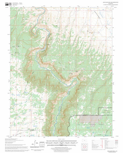US Forest Service - Topo Joe Davis Hill, CO FSTopo Legacy digital map
