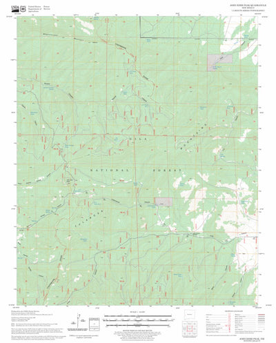 US Forest Service - Topo John Kerr Peak, NM FSTopo Legacy digital map