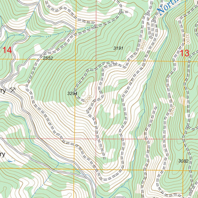 US Forest Service - Topo John Lewis Mountain, ID FSTopo Legacy digital map