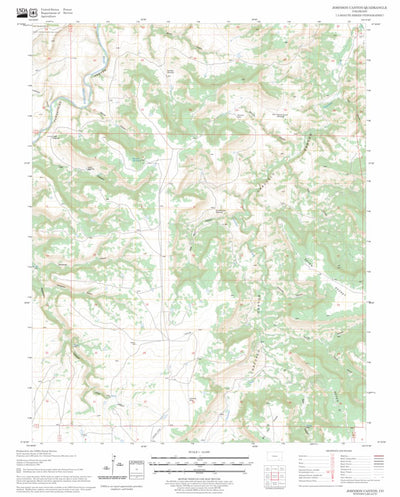 US Forest Service - Topo Johnson Canyon, CO FSTopo Legacy digital map