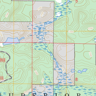 US Forest Service - Topo Johnson Lake, MN FSTopo Legacy digital map