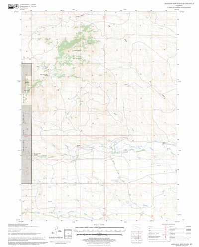 US Forest Service - Topo Johnson Mountain, WY FSTopo Legacy digital map
