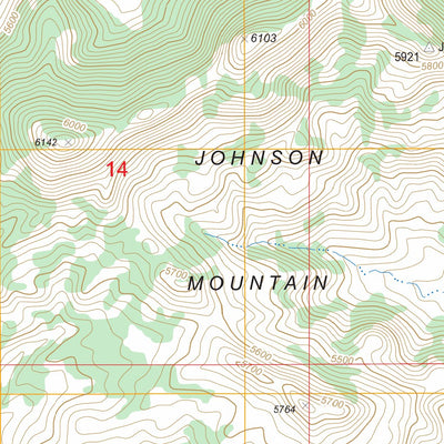 US Forest Service - Topo Johnson Mountain, WY FSTopo Legacy digital map