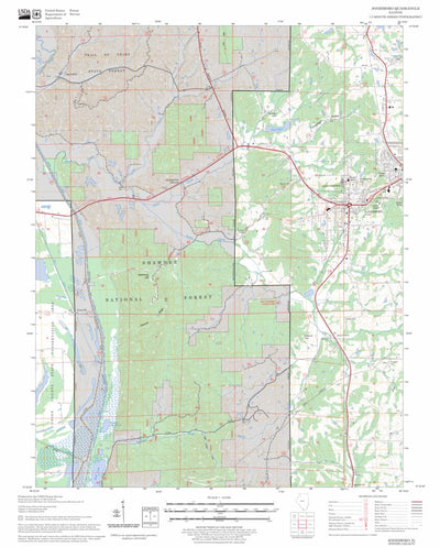 US Forest Service - Topo Jonesboro, IL FSTopo Legacy digital map