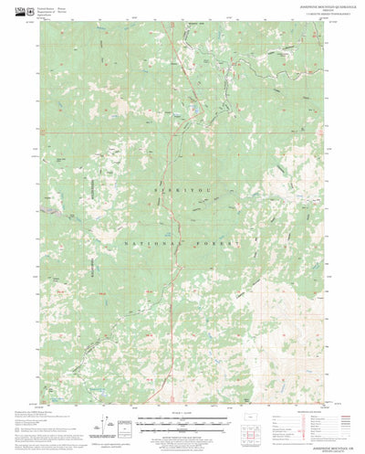 US Forest Service - Topo Josephine Mountain, OR FSTopo Legacy digital map