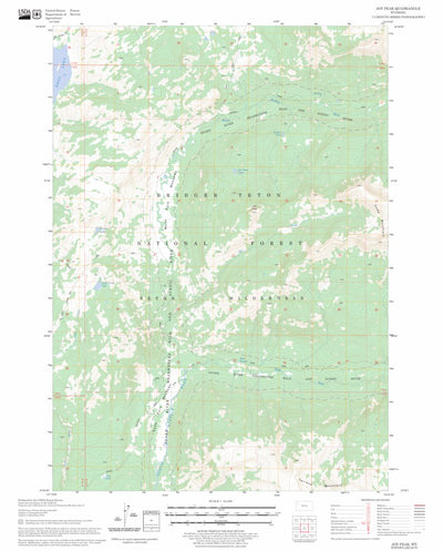US Forest Service - Topo Joy Peak, WY FSTopo Legacy digital map