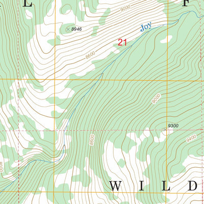 US Forest Service - Topo Joy Peak, WY FSTopo Legacy digital map