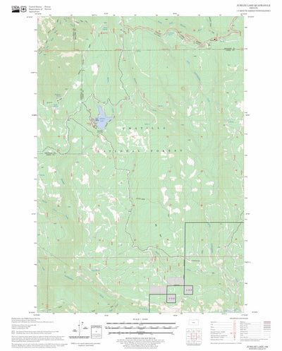 US Forest Service - Topo Jubilee Lake, OR FSTopo Legacy digital map