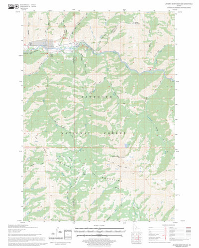 US Forest Service - Topo Jumbo Mountain, ID FSTopo Legacy digital map