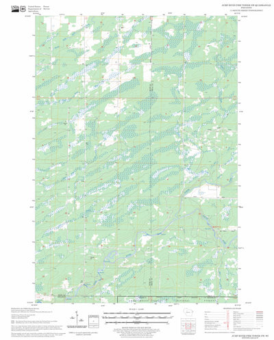 US Forest Service - Topo Jump River Fire Tower NW, WI FSTopo Legacy digital map