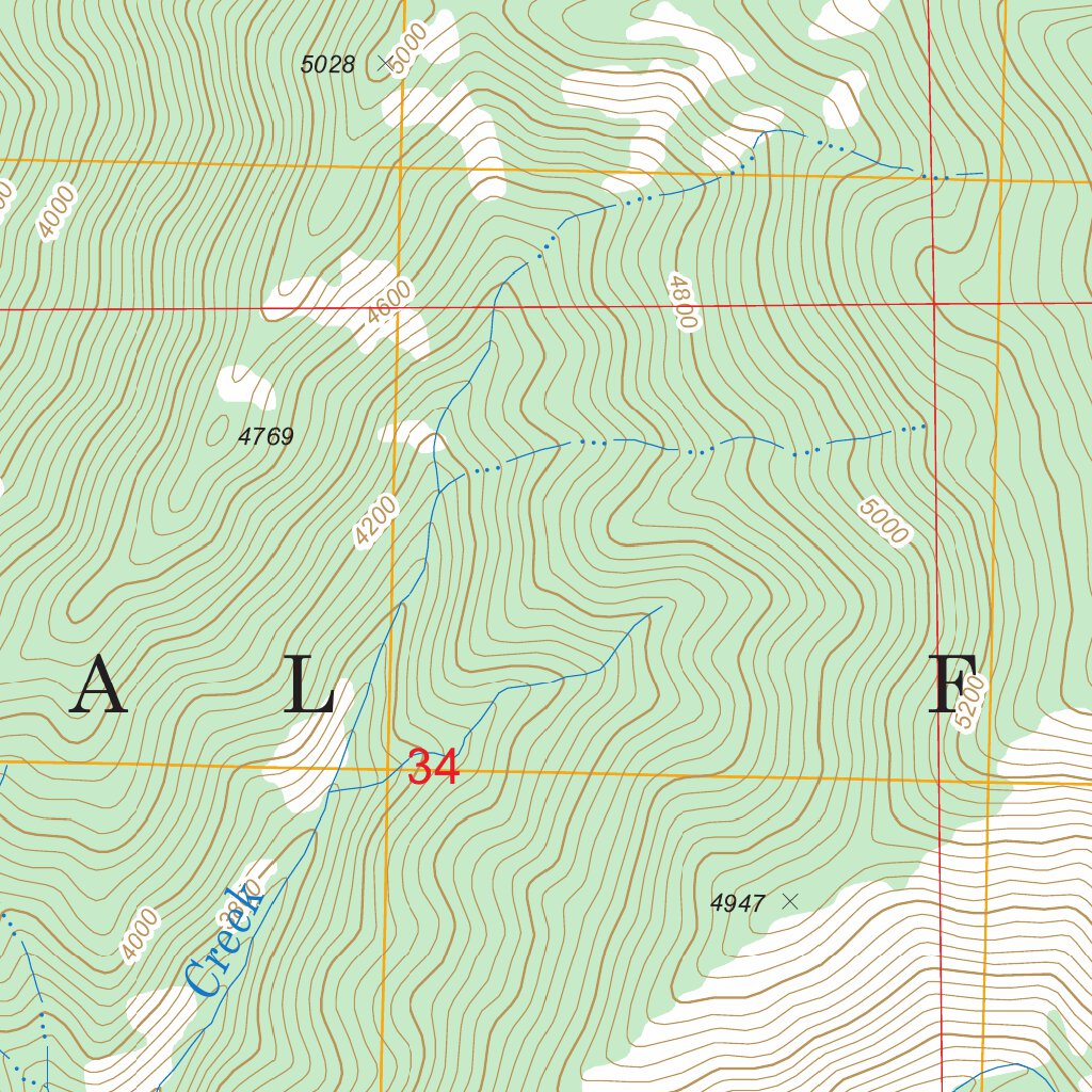 Junction Mountain, ID FSTopo Legacy Map by US Forest Service - Topo ...