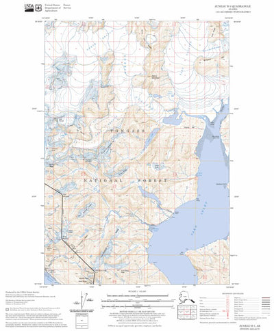 US Forest Service - Topo Juneau B-1, AK FSTopo Legacy digital map