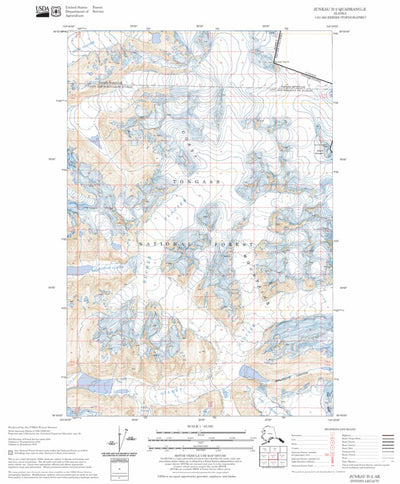US Forest Service - Topo Juneau D-2, AK FSTopo Legacy digital map